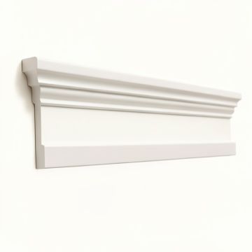 Ashford 16 '' H X 8 '' W X 1/2 '' D Molded Classic Wainscot Wall Panel (synthetic illustration; no displayed measurements)