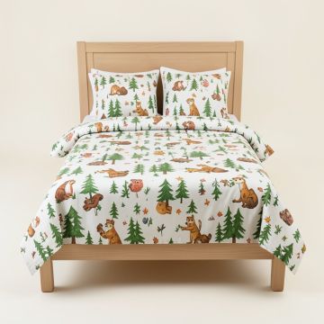 Forest Park 6 Piece Crib Bedding Set (synthetic illustration; no displayed measurements)