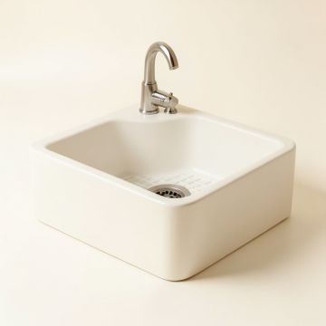 Brescia Reversible Fireclay 33 '' L X 18 '' W Farmhouse/Apron Kitchen Sink With Sink Grid (synthetic illustration; no displayed measurements)