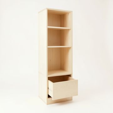 Olive Canyon Narrow Cubby Tower - Ivory (synthetic illustration; no displayed measurements)