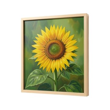 Sunflower House Painting Print