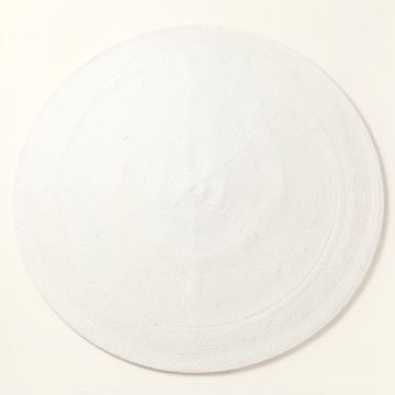Brook Brook Round Area Rug - White (synthetic illustration; no displayed measurements)