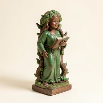 Bookworm Girl Garden Reader Statue (synthetic illustration; no displayed measurements)