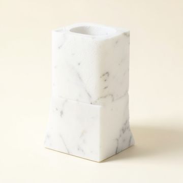 White Marble 12.5 '' Paper Towel Holder (synthetic illustration; no displayed measurements)
