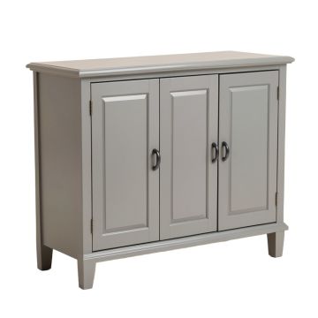 Chullora 4-Door Cabinet In Antique Grey