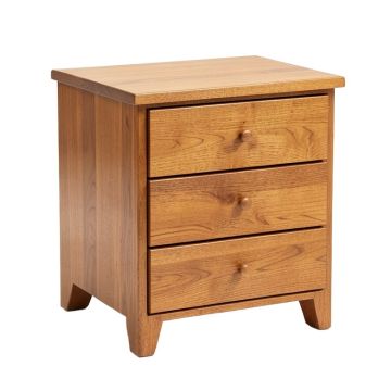 Santa Cruz Solid Wood 3-Drawer End Table