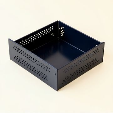 Aspen Falls Empty Under-Desk Cable Tray - Navy (synthetic illustration; no displayed measurements)