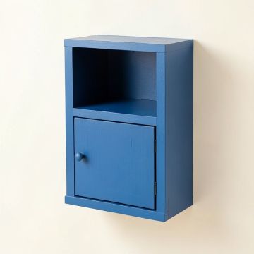 Clay Bend Wall-Mounted Entry Cabinet - Blue (synthetic illustration; no displayed measurements)
