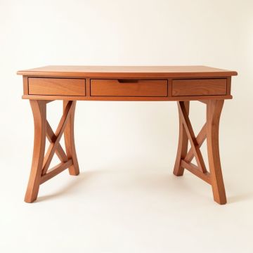 Juniper Bend Writing Desk - Terracotta (synthetic illustration; no displayed measurements)