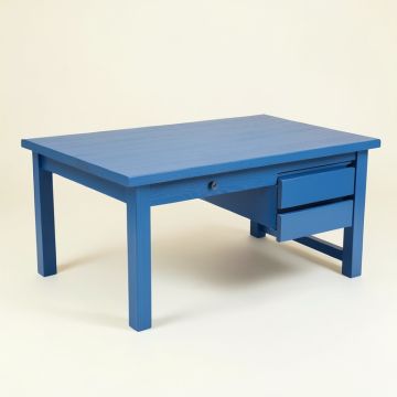 Linden Edge Empty Workshop Workbench - Blue (synthetic illustration; no displayed measurements)