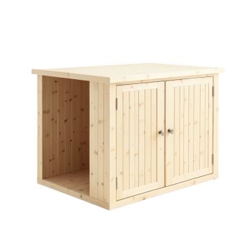 Shore Canyon Empty Furniture-Style Litter Enclosure - Ivory