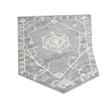 Lorenzo Geometric Gray Area Rug