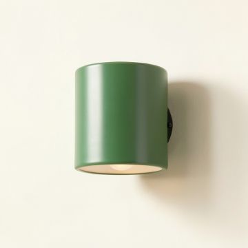 Spruce Arc Wall Sconce Mounted On A Plain Wall - Green (synthetic illustration; no displayed measurements)
