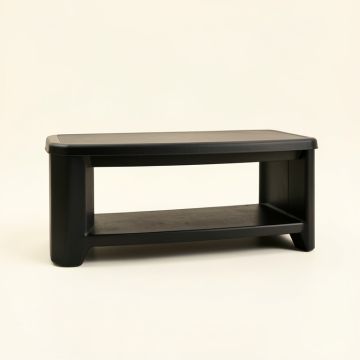 Ridge Crest Narrow Outdoor Storage Bench - Black (synthetic illustration; no displayed measurements)
