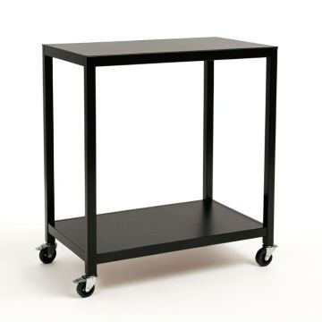 Summit Dale Empty Rolling Workshop Cart - Black (synthetic illustration; no displayed measurements)