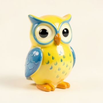 Busch Ceramic Owl Figurine (synthetic illustration; no displayed measurements)
