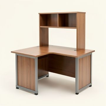 Masala Reversible L-Shape Executive Desk With Hutch (synthetic illustration; no displayed measurements)