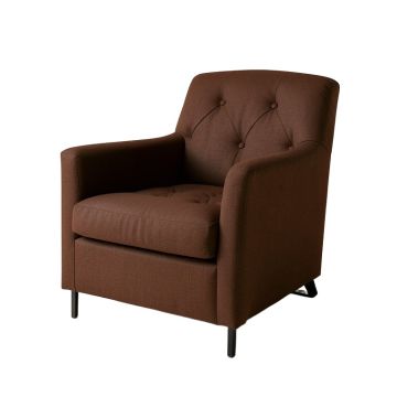 Tuule 19.7 '' Wide Tufted Linen Swivel Armchair