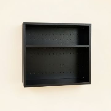 Clay Canyon Empty Wall-Mounted Tool Organizer Panel - Black (synthetic illustration; no displayed measurements)