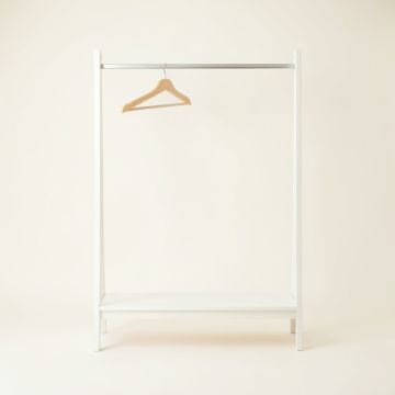 Clay Branch Empty Garment Rack - White (synthetic illustration; no displayed measurements)