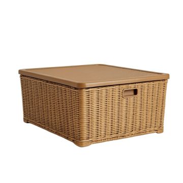 Wicker 22 Gallon Resin/Plastic Storage Bench