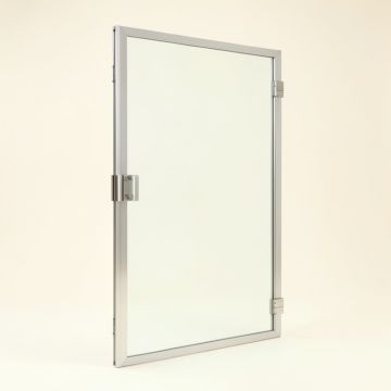39 '' W X 72 '' H Door Opening Frameless Shower Door (synthetic illustration; no displayed measurements)