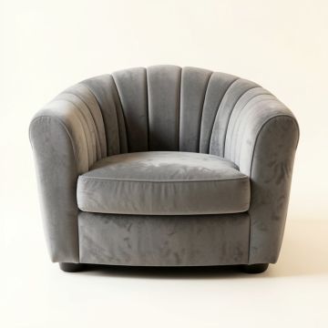 Moss Edge Upholstered Armchair - Gray (synthetic illustration; no displayed measurements)