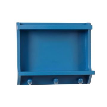 Flint Crossing Wall-Mounted Entryway Organizer Shelf - Blue