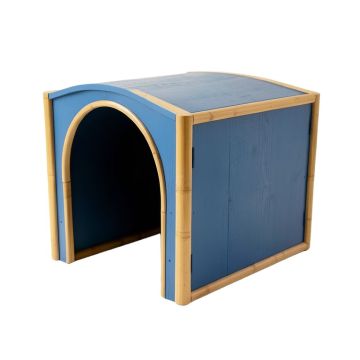 Bay Brook Empty Furniture-Style Litter Enclosure - Blue