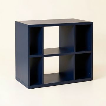 Alder Dale Desktop Shelving Unit - Navy (synthetic illustration; no displayed measurements)