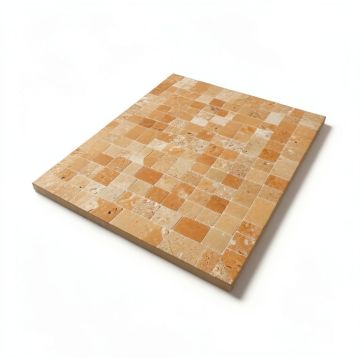 Roman Selection Glass Mosaic Tile In Raw Ginger (synthetic illustration; no displayed measurements)