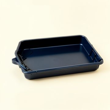 Bay Bend Empty Under-Desk Cable Tray - Navy (synthetic illustration; no displayed measurements)
