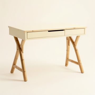 Stone Dale Writing Desk - Cream (synthetic illustration; no displayed measurements)