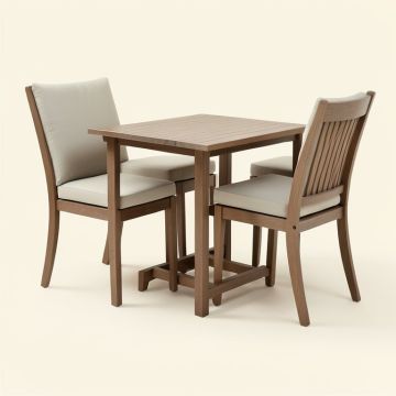 Talt 3 Piece Bar Height Dining Set With Cushions (synthetic illustration; no displayed measurements)