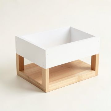 Dawn Bridge Empty Raised Planter - White (synthetic illustration; no displayed measurements)