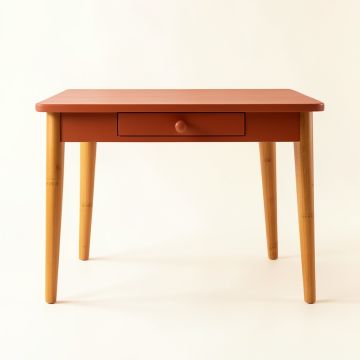 Brook Bluff Writing Desk - Terracotta (synthetic illustration; no displayed measurements)