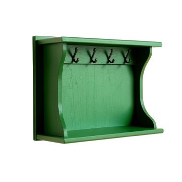 Cedar Brook Wall-Mounted Entryway Organizer Shelf - Green