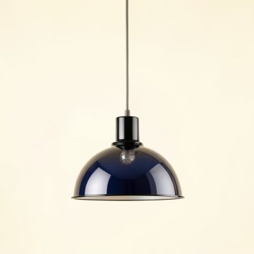 Elm Arc Pendant Light Suspended From One Plain Cable (synthetic illustration; no displayed measurements)