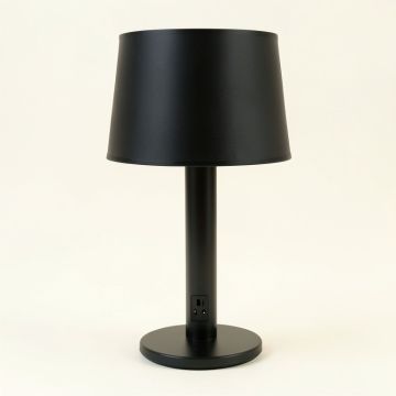 Clybourn 33.46 '' Black Clip On With Usb And Outlet (synthetic illustration; no displayed measurements)