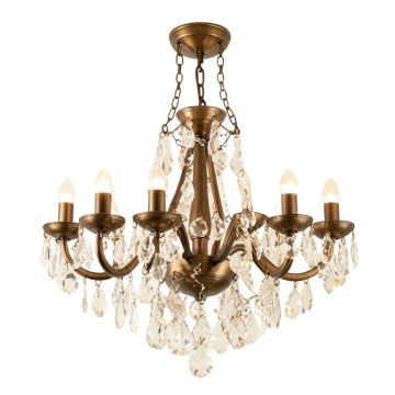 Fall River 9 - Light Shaded Tiered Chandelier With Crystal Accents