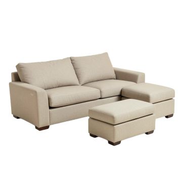 Jacober 76 '' Wide Reversible Sofa & Chaise With Ottoman