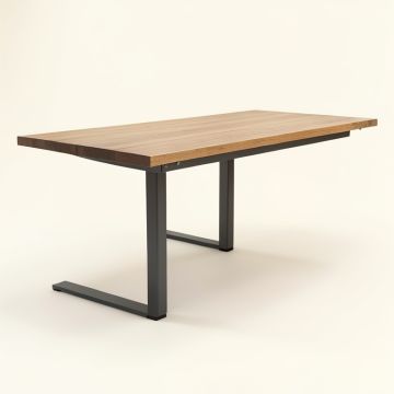 Hamm Industrial Dining Table (synthetic illustration; no displayed measurements)