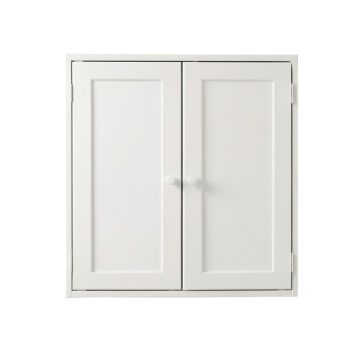 Moss Bluff Wall-Mounted Laundry Cabinet - White
