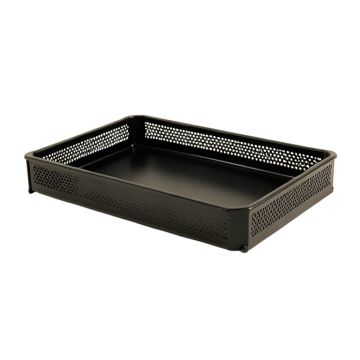 Clay Edge Empty Under-Desk Cable Tray - Black