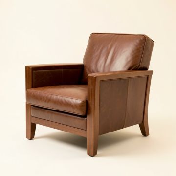 Arrowridge 40 '' Wide Cowhide Armchair (synthetic illustration; no displayed measurements)