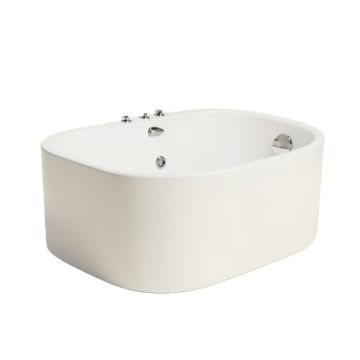 55 '' X 32 '' Freestanding Soaking Acrylic Bathtub