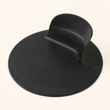 Beveled Semi-Circle Chair Mat (synthetic illustration; no displayed measurements)