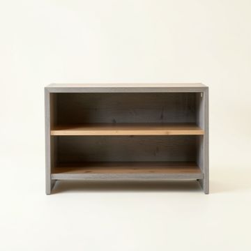 Clay Branch Low Bookcase - Gray (synthetic illustration; no displayed measurements)