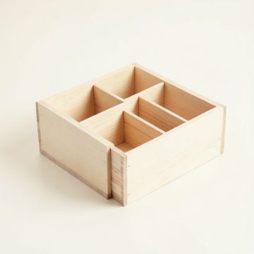 Hazel Bluff Empty Coffee-Station Organizer - Ivory (synthetic illustration; no displayed measurements)