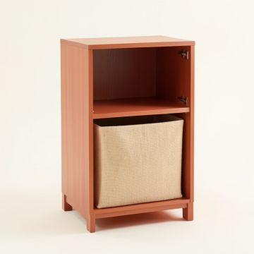 Briar Bridge Freestanding Pull-Out Hamper Cabinet - Terracotta (synthetic illustration; no displayed measurements)